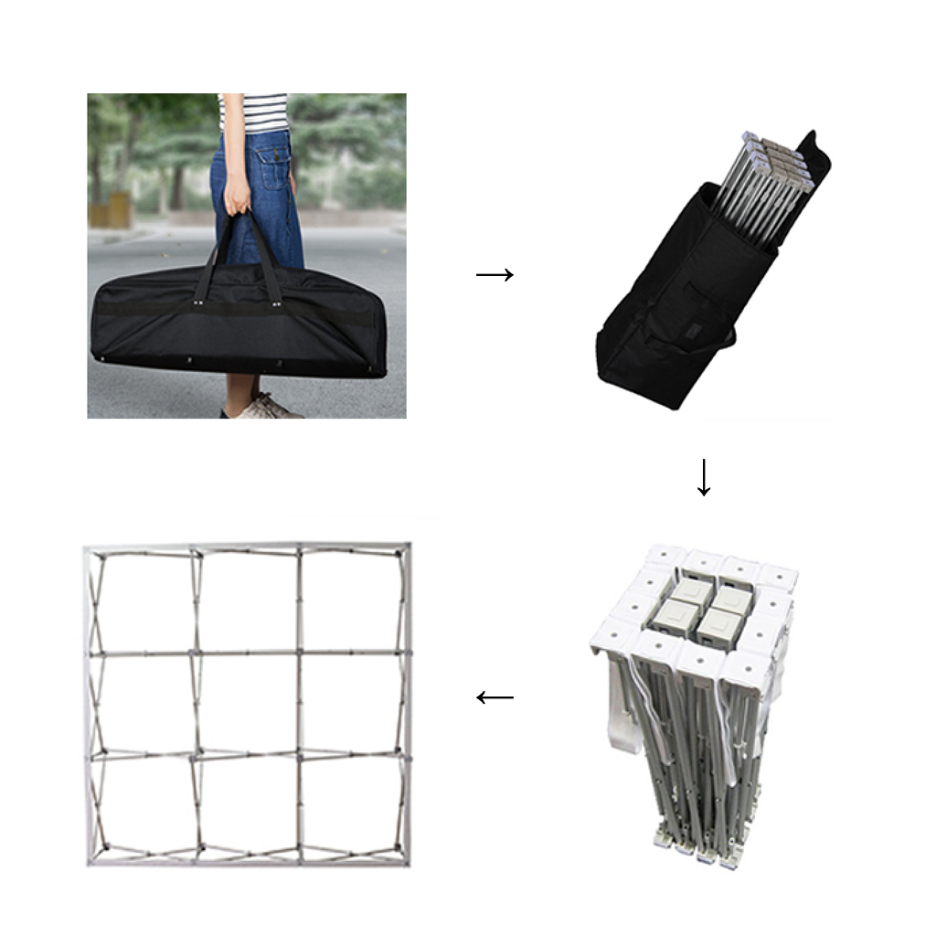 10ft SEG Pop up Backlit Display - QuickShowDisplay