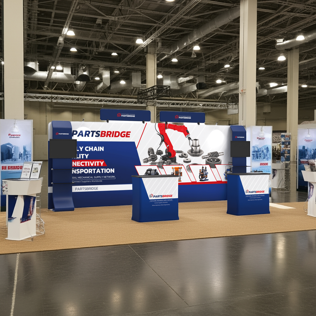10x20 TenseFlex Media Trade Show Booth - Mega MAX