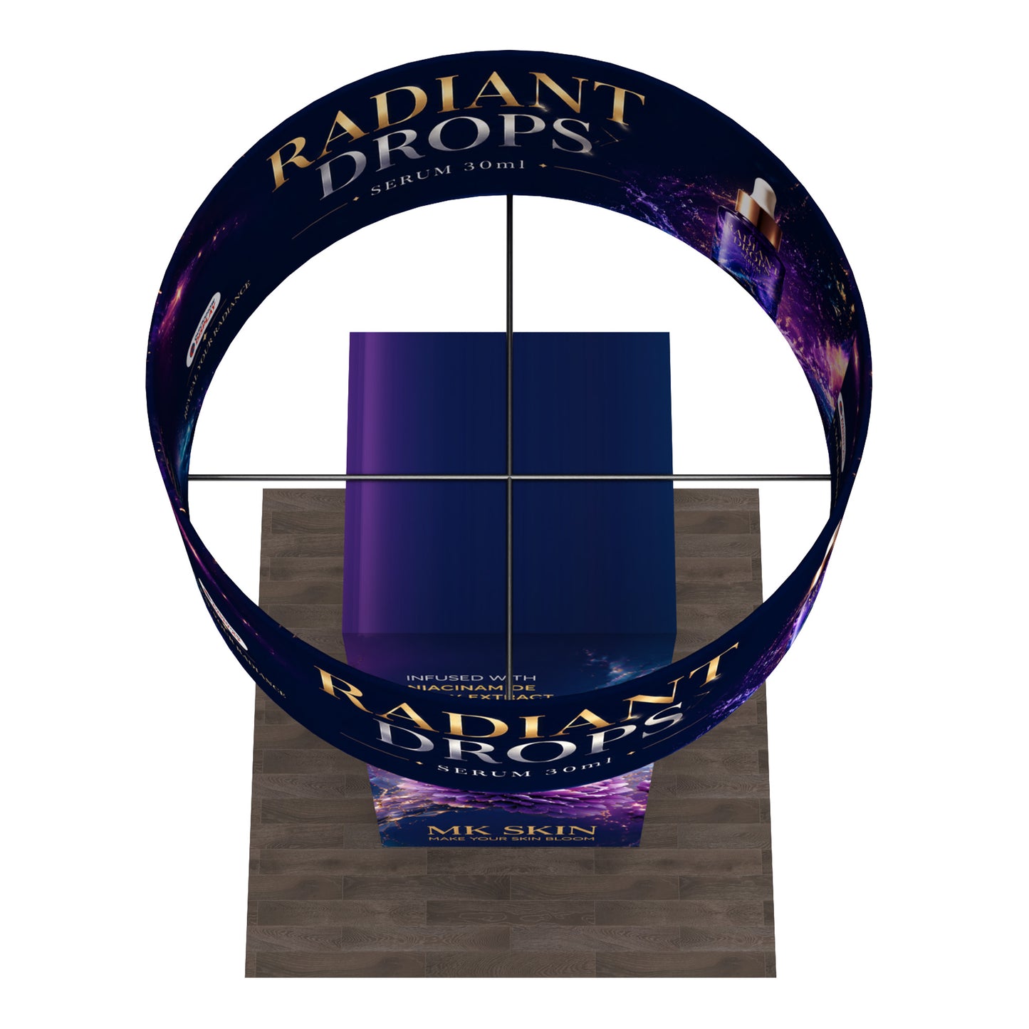 AxisRise™ Rotating Square Tower Display - QuickShowDisplay