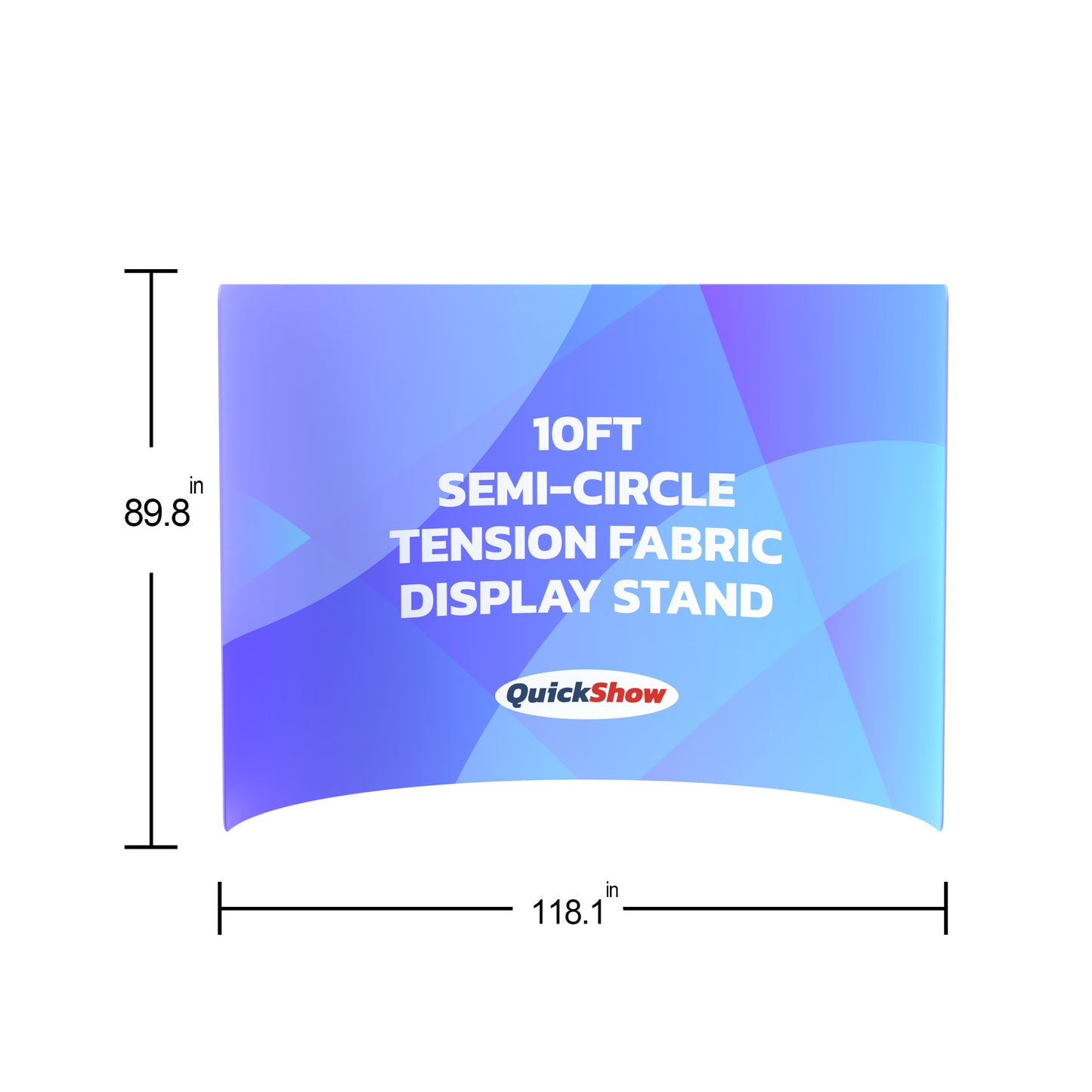 10ft Semi-Circle Tension Fabric Display Stand C