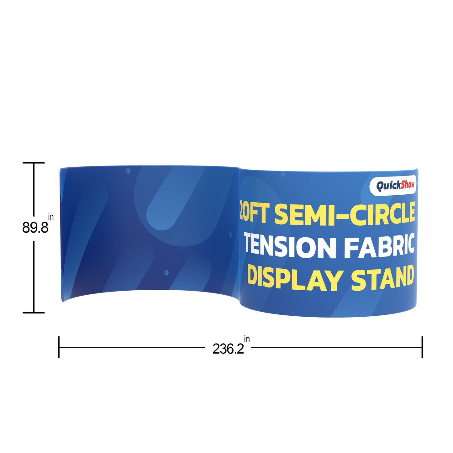 20ft Semi-Circle Tension Fabric Display Stand S