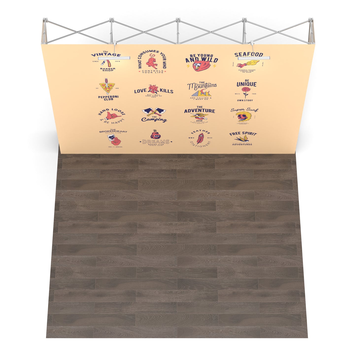 10ft Flat Pop up Display
