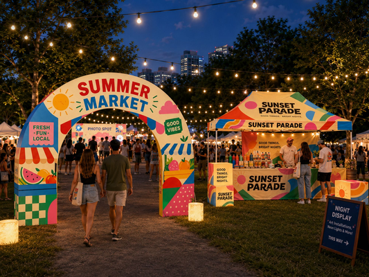 Evening Event Display Ideas: How to Keep Your Brand Visible After Sunset