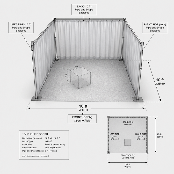 10x10 Inline Trade Show Booths