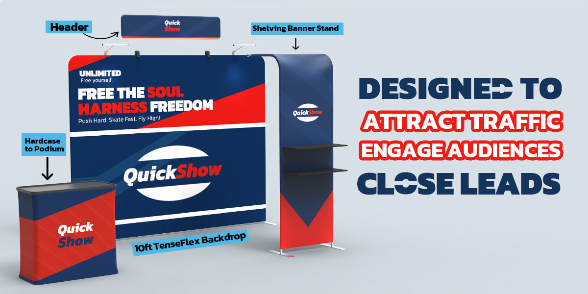 10x10 Trade Show Booth Kits & Displays
