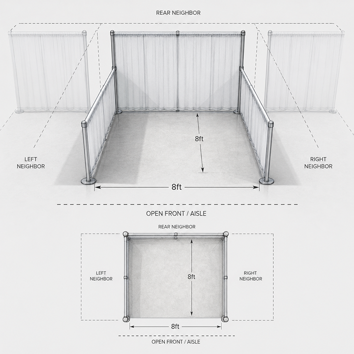 8x8 Inline Trade Show Booths