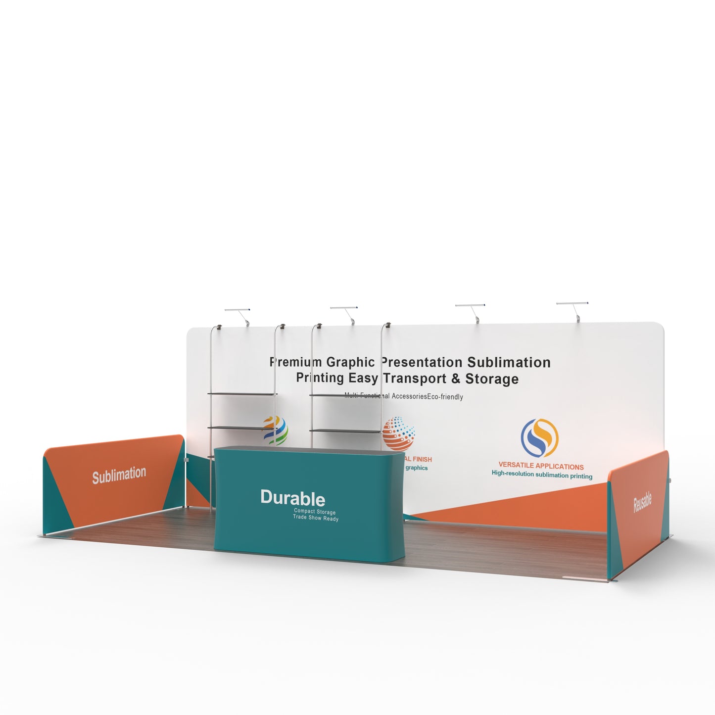 10x20 Trade Show Booth 02 - QuickShowDisplay