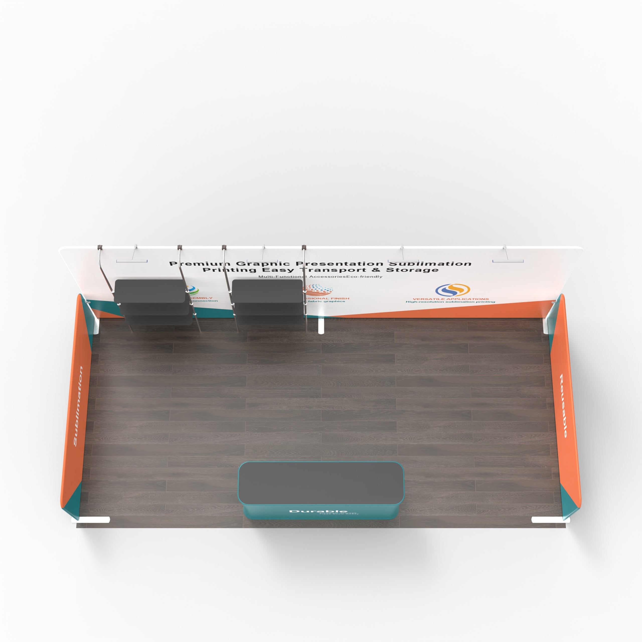 10x20 Trade Show Booth 02 - QuickShowDisplay