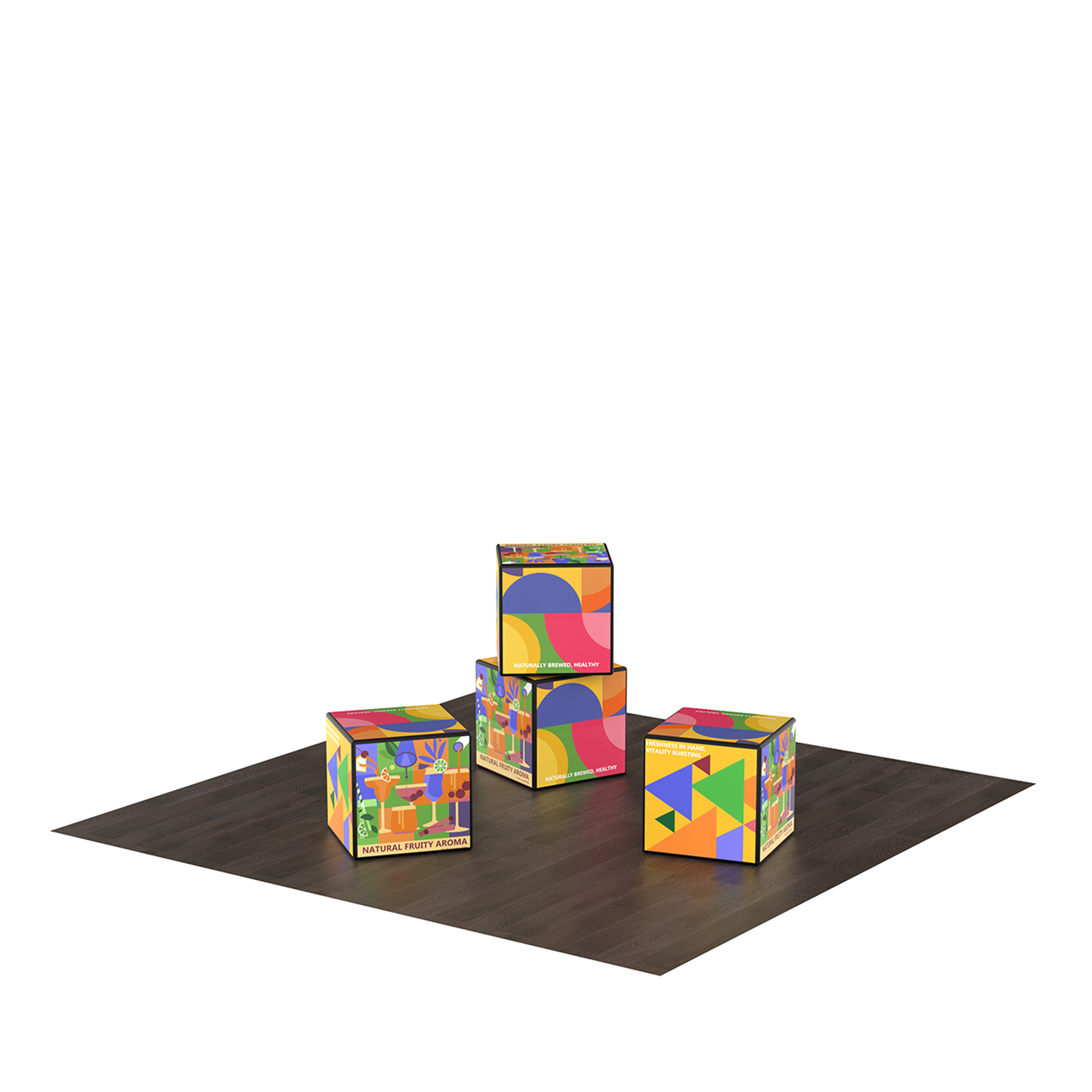 Backlit Stackable Cube Displays - 4