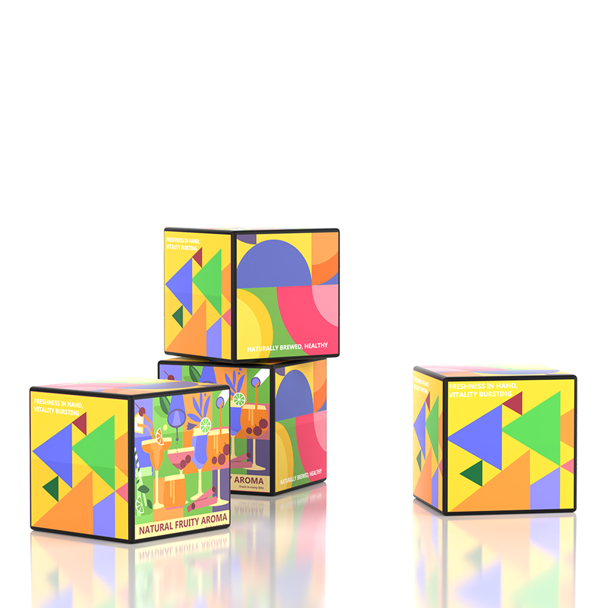 Backlit Stackable Cube Displays - 4