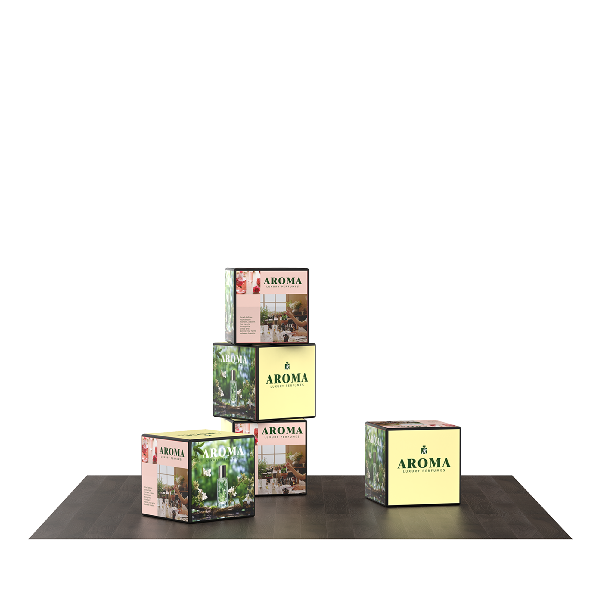 Backlit Stackable Cube Displays - 5 - QuickShowDisplay