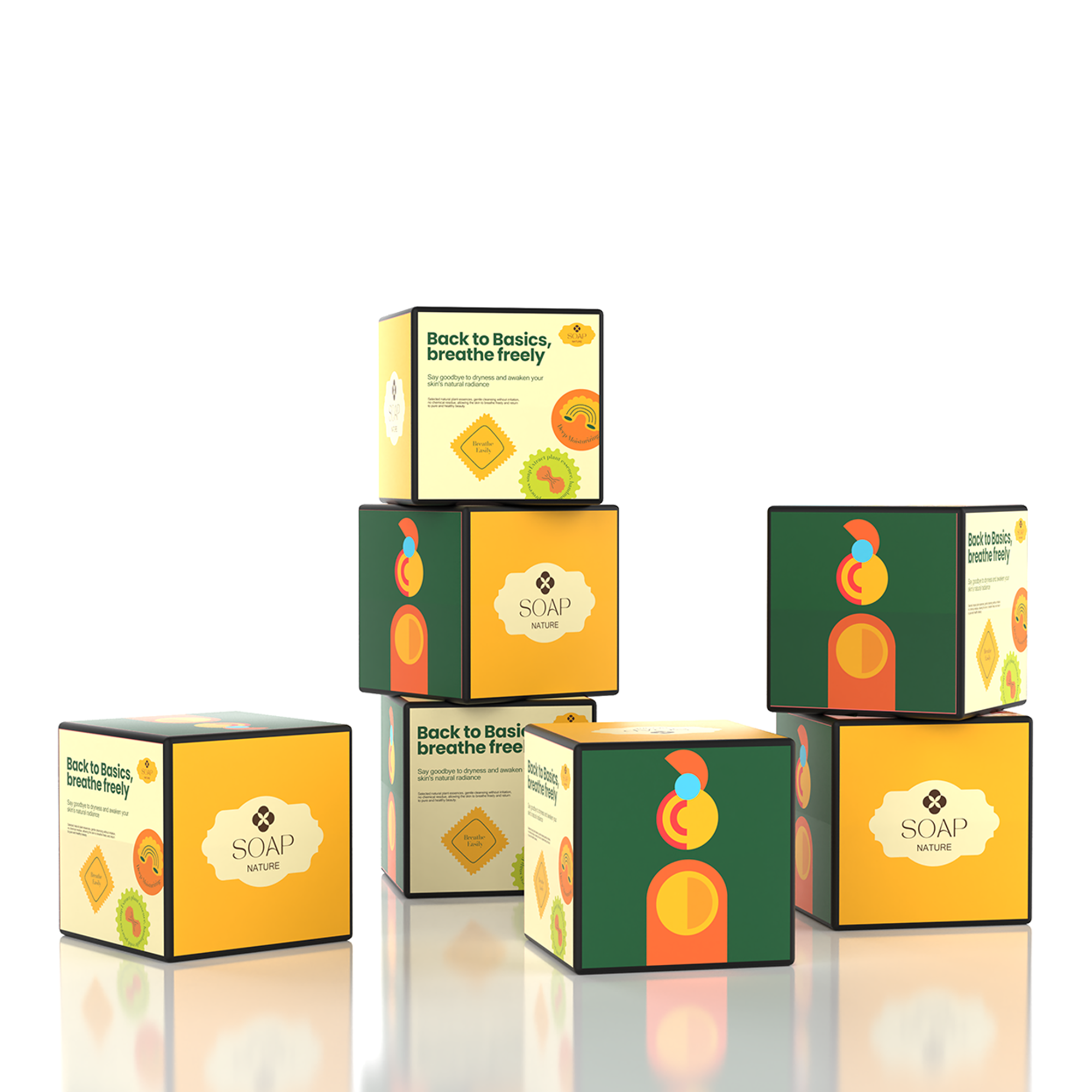 Backlit Stackable Cube Displays - 7