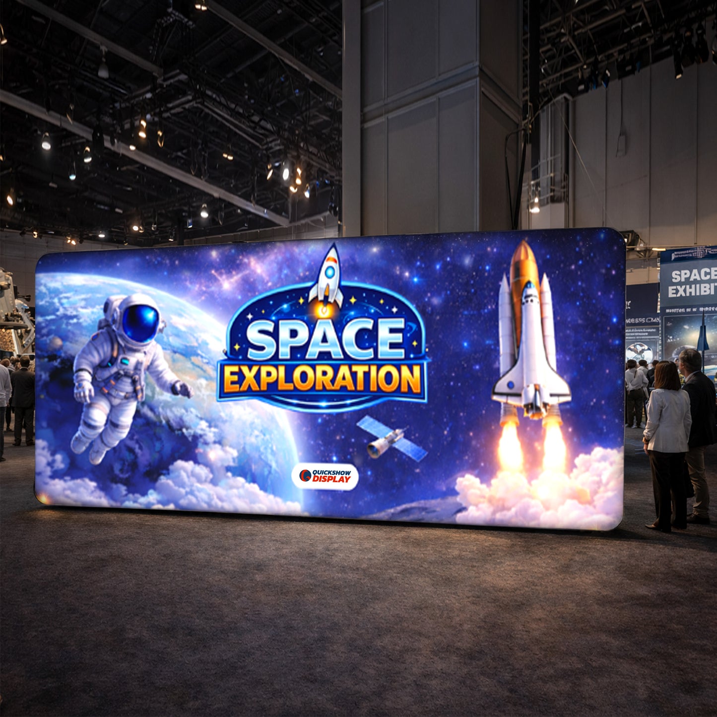 20ft TenseLight™ Backlit Backdrop - QuickShowDisplay