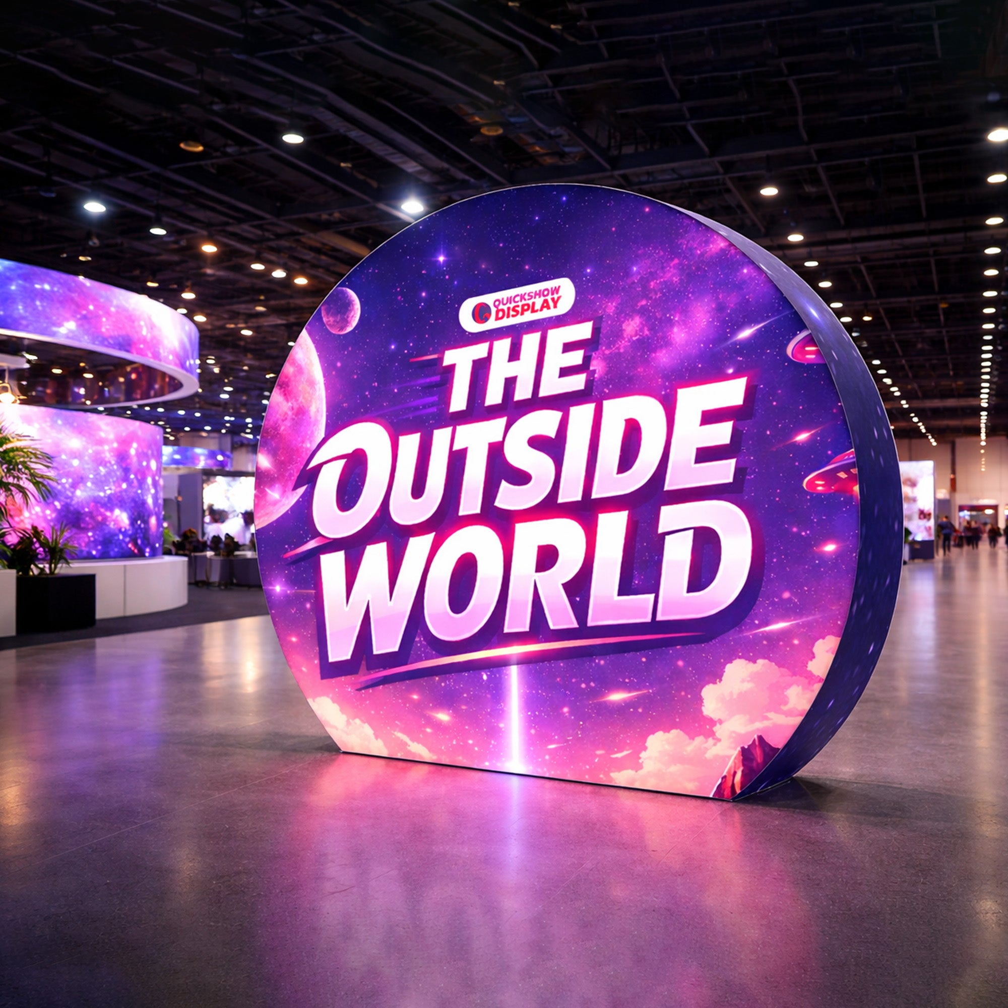 10ft TenseLight™ Backlit Backdrop-Moon - QuickShowDisplay