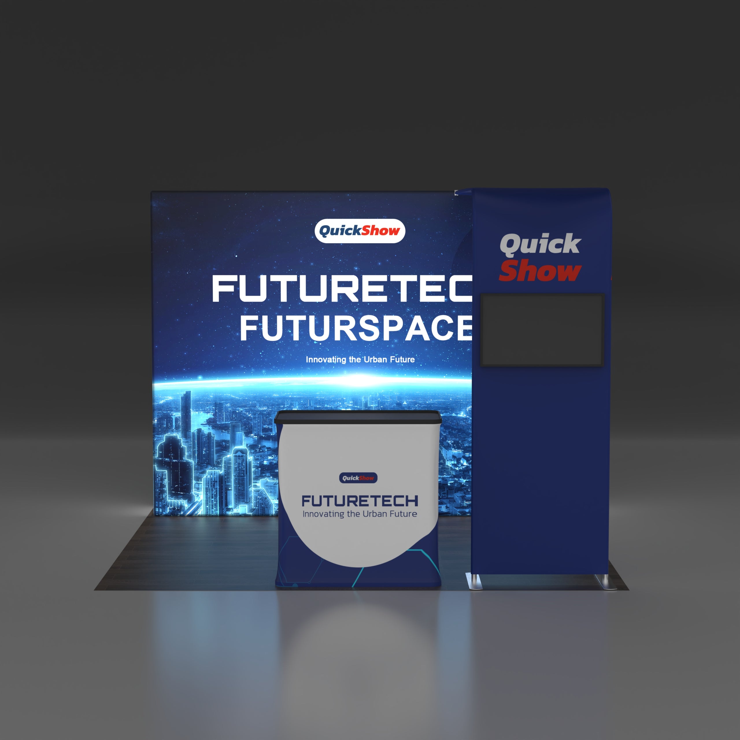 10x10 TenseLight Backlit Trade Show Booth - Bridge