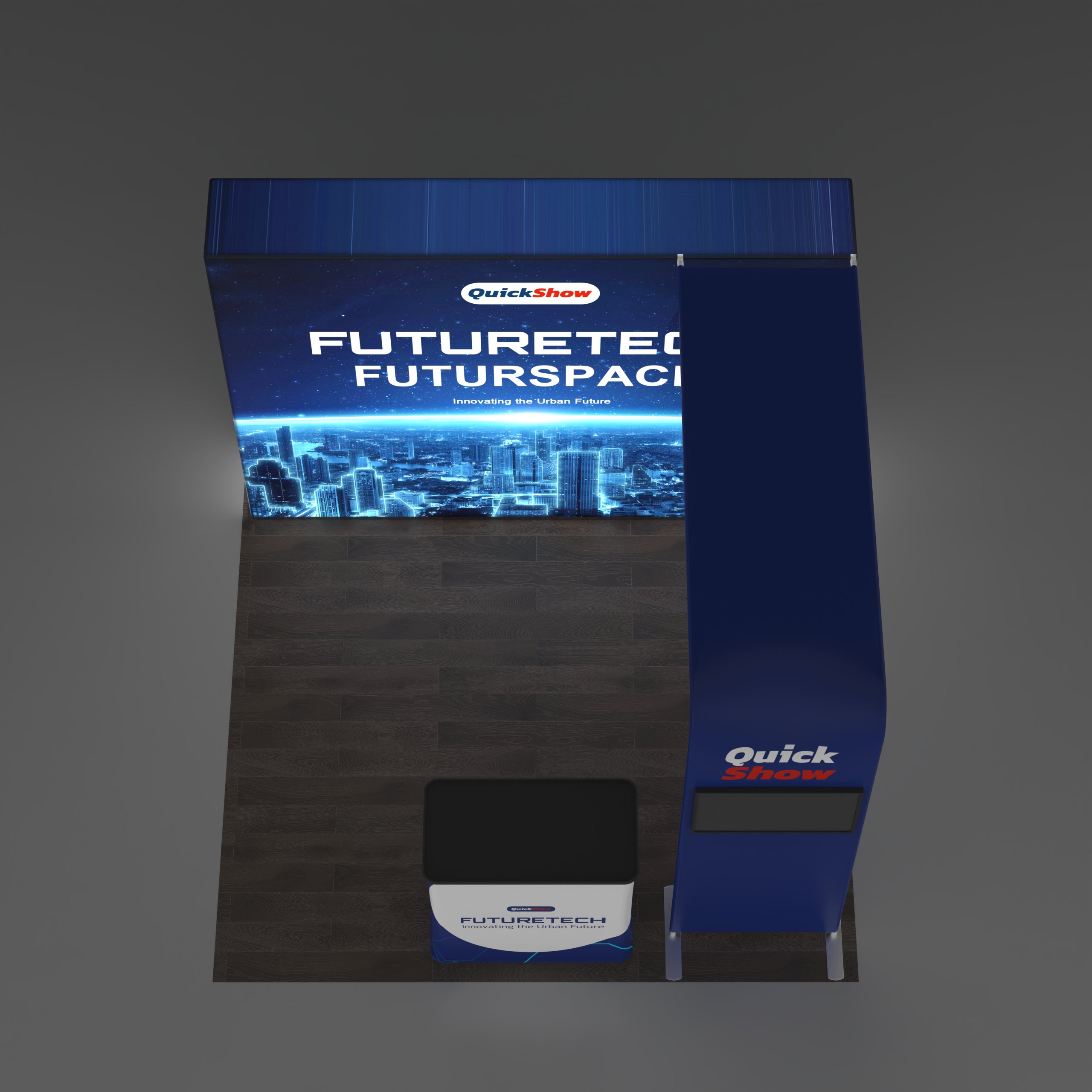 10x10 TenseLight Backlit Trade Show Booth - Bridge