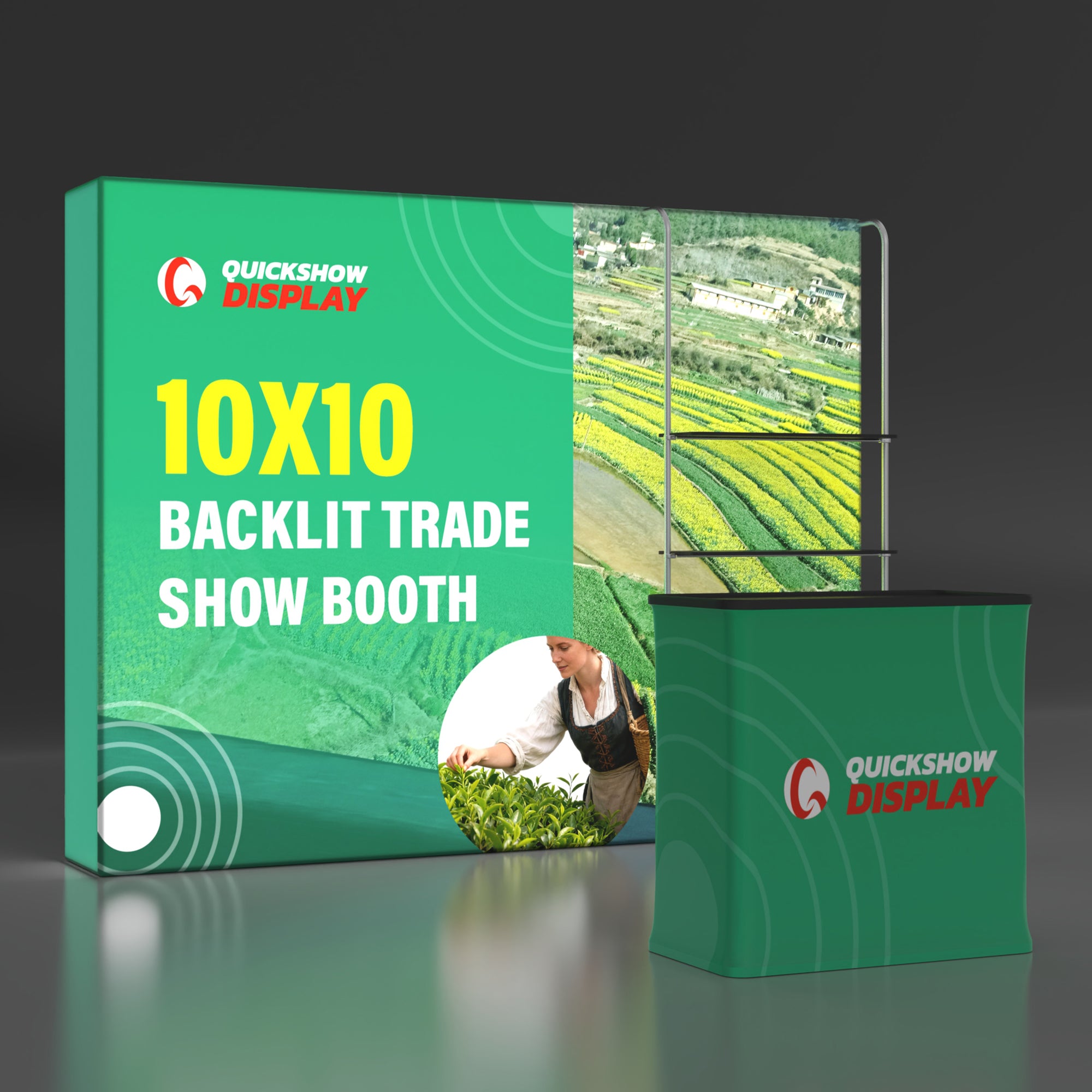 10x10 Backlit Trade Show Booth 05