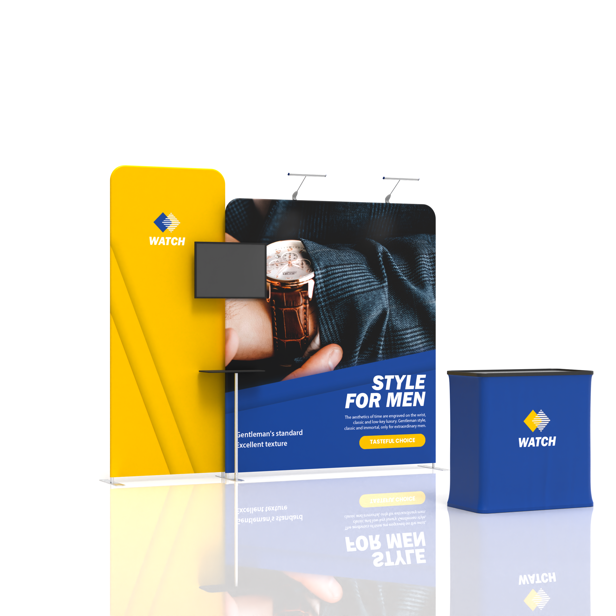 Modular 10x10 TenseFlex Media Trade Show Displays C
