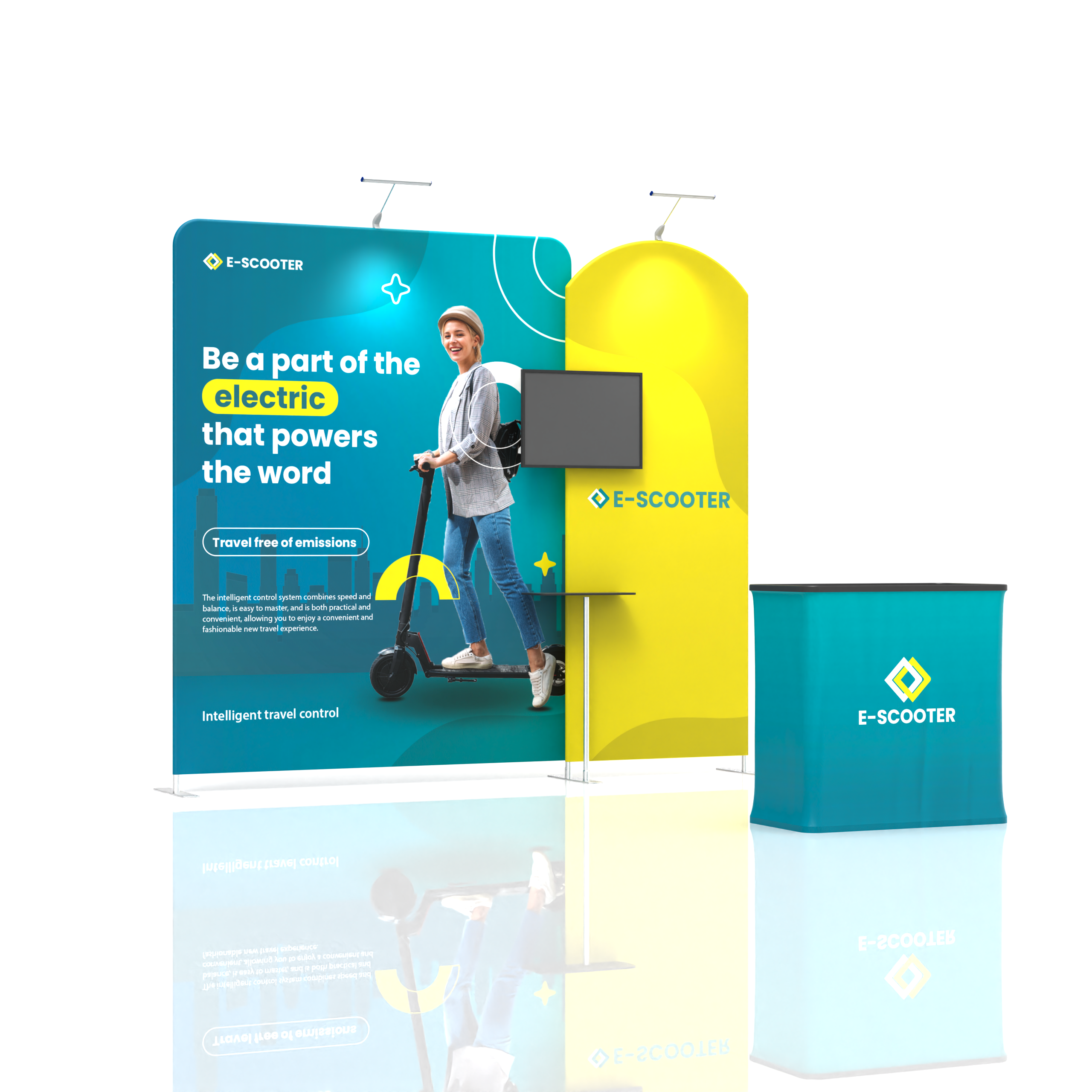 Modular 10x10 TenseFlex Media Trade Show Displays D