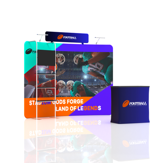 10x10 TenseFlex Media Curved Trade Show Displays - Max