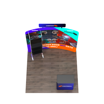 10x10 TenseFlex Media Curved Trade Show Displays - Max