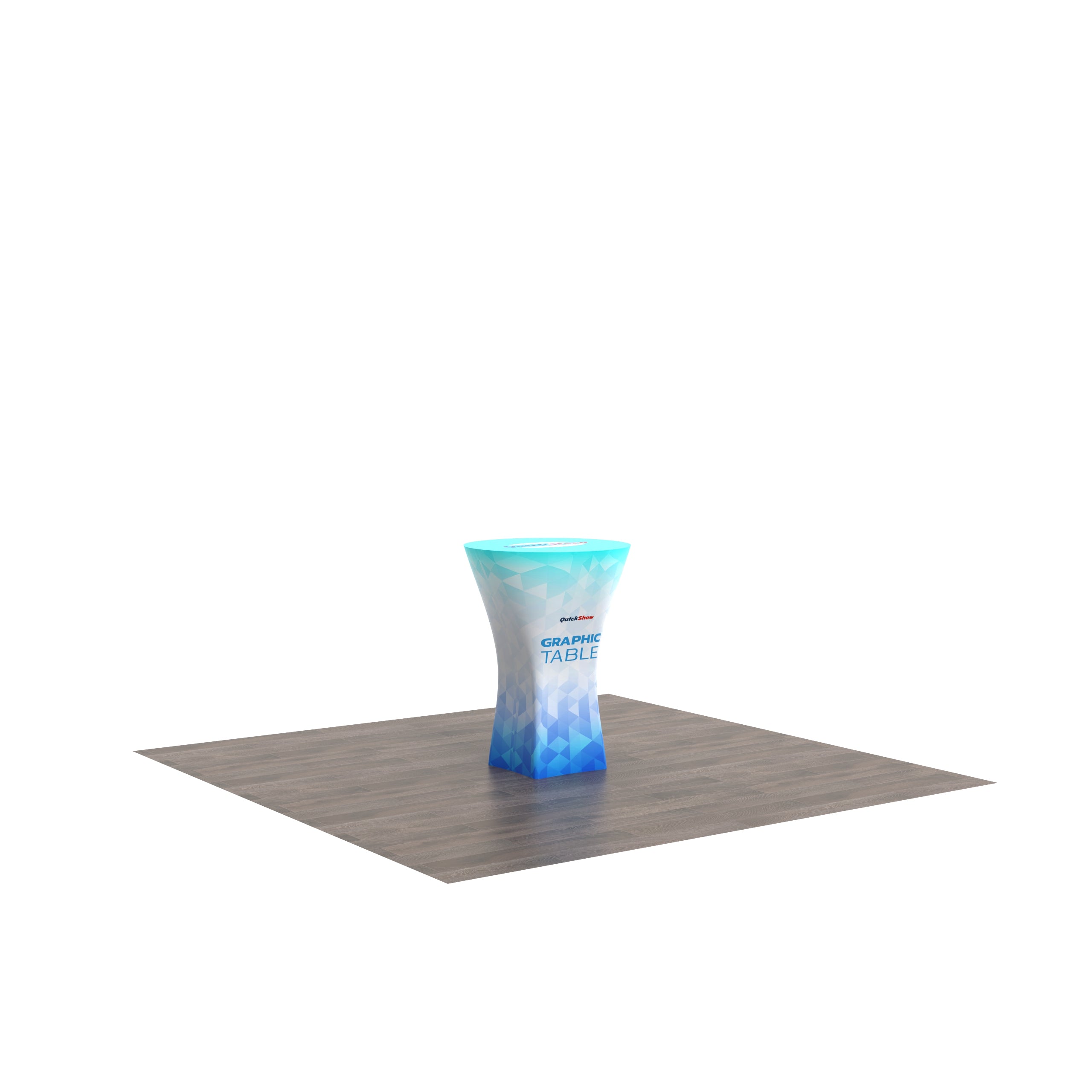 Round Cocktail Display Counter - QuickShowDisplay