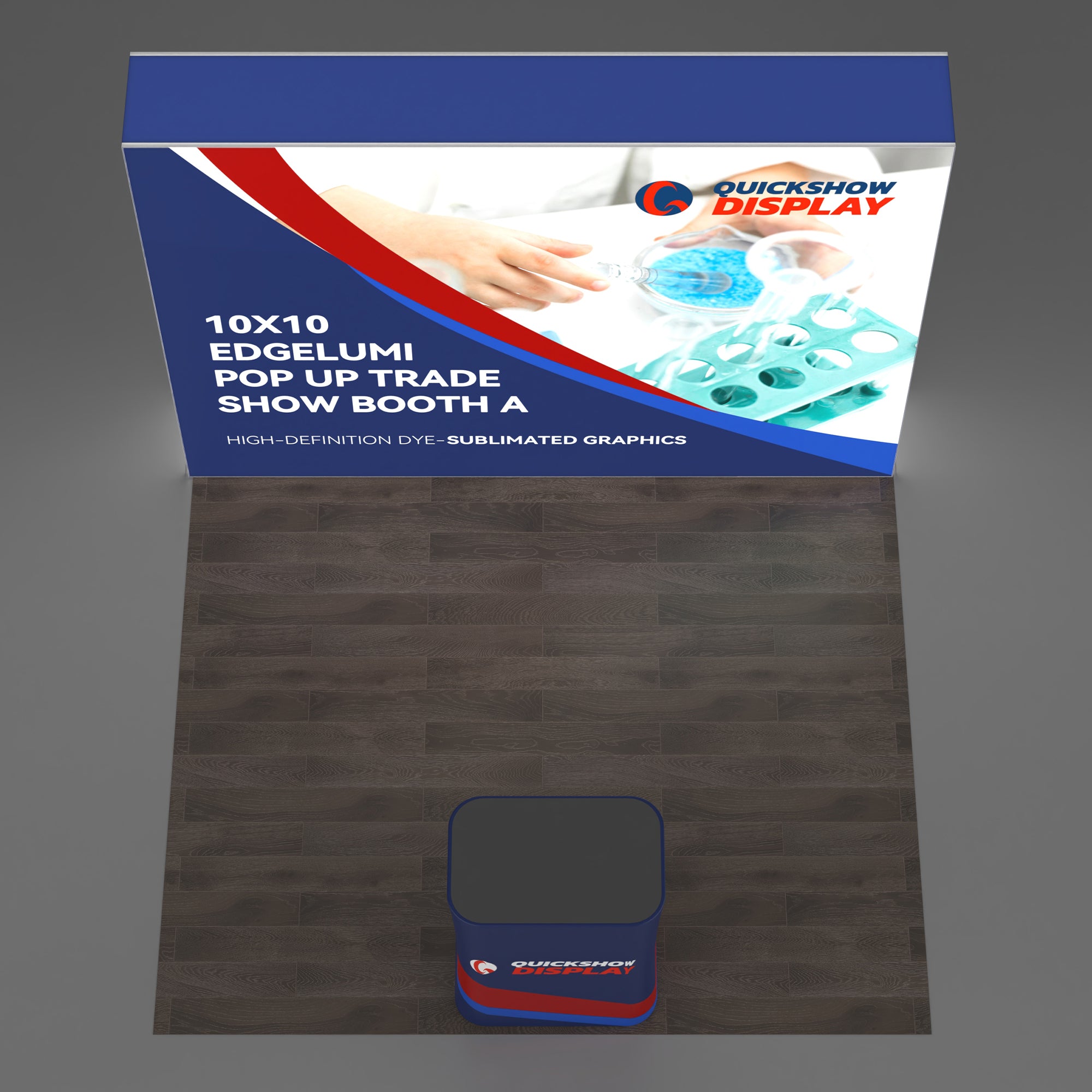 10x10 Pop up Backlit Trade Show Booth 06