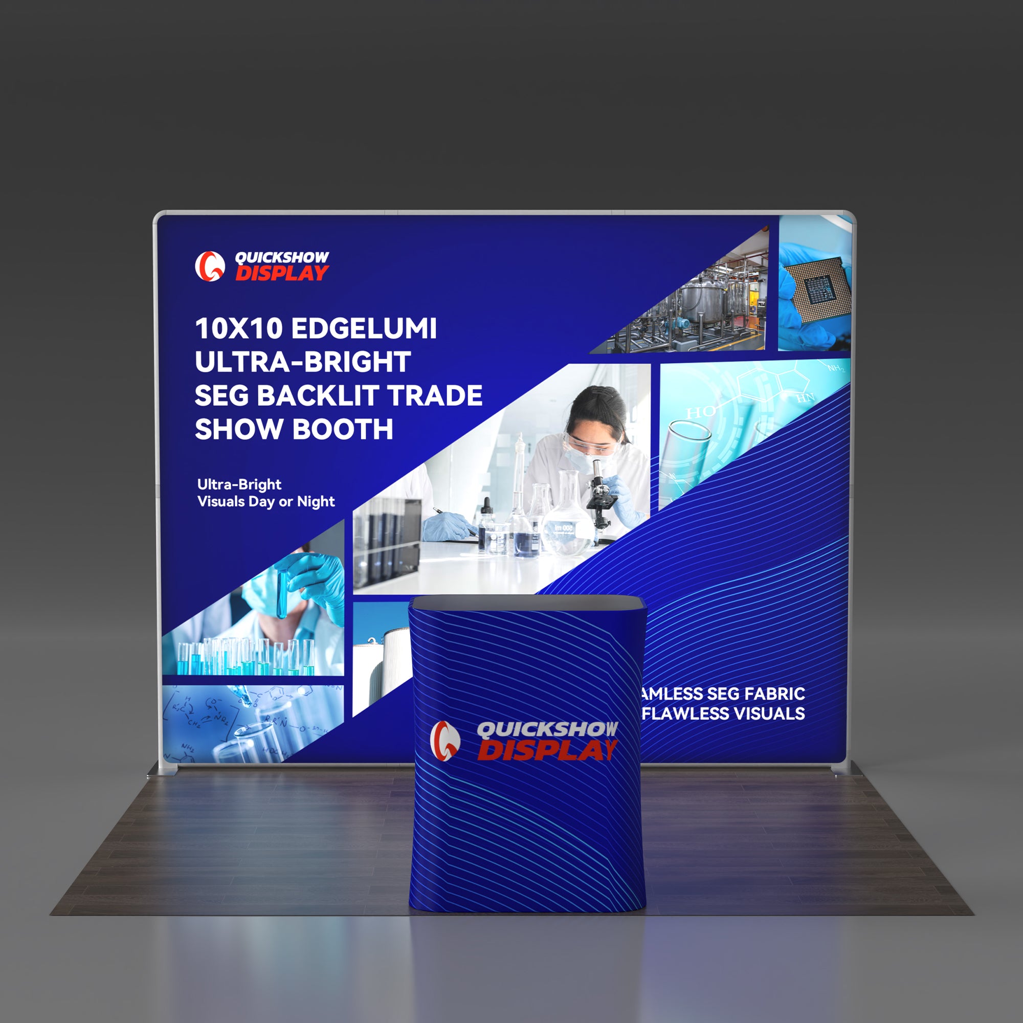 10x10 Ultra-Bright SEG Backlit Trade Show Booth 07