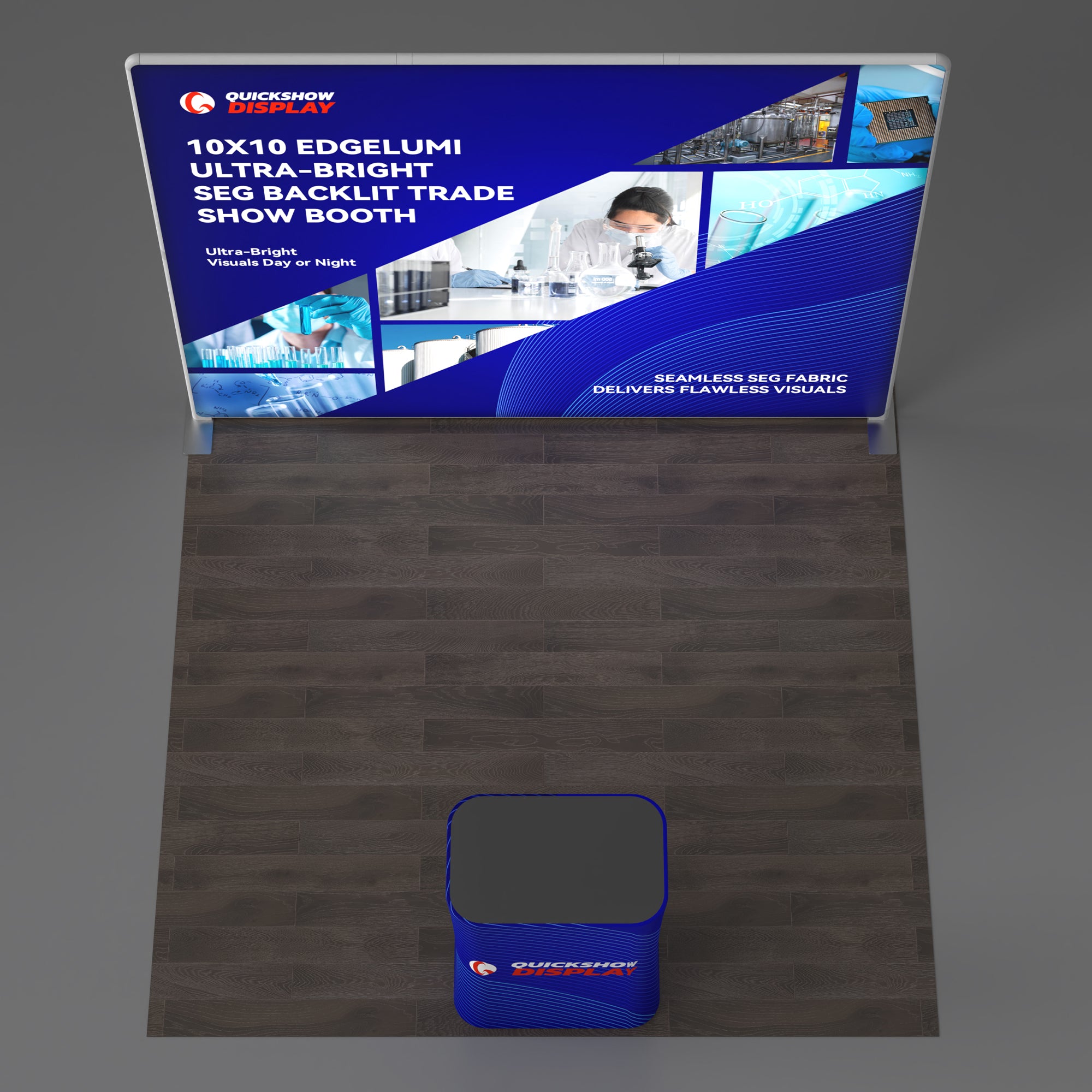10x10 Ultra-Bright SEG Backlit Trade Show Booth 07