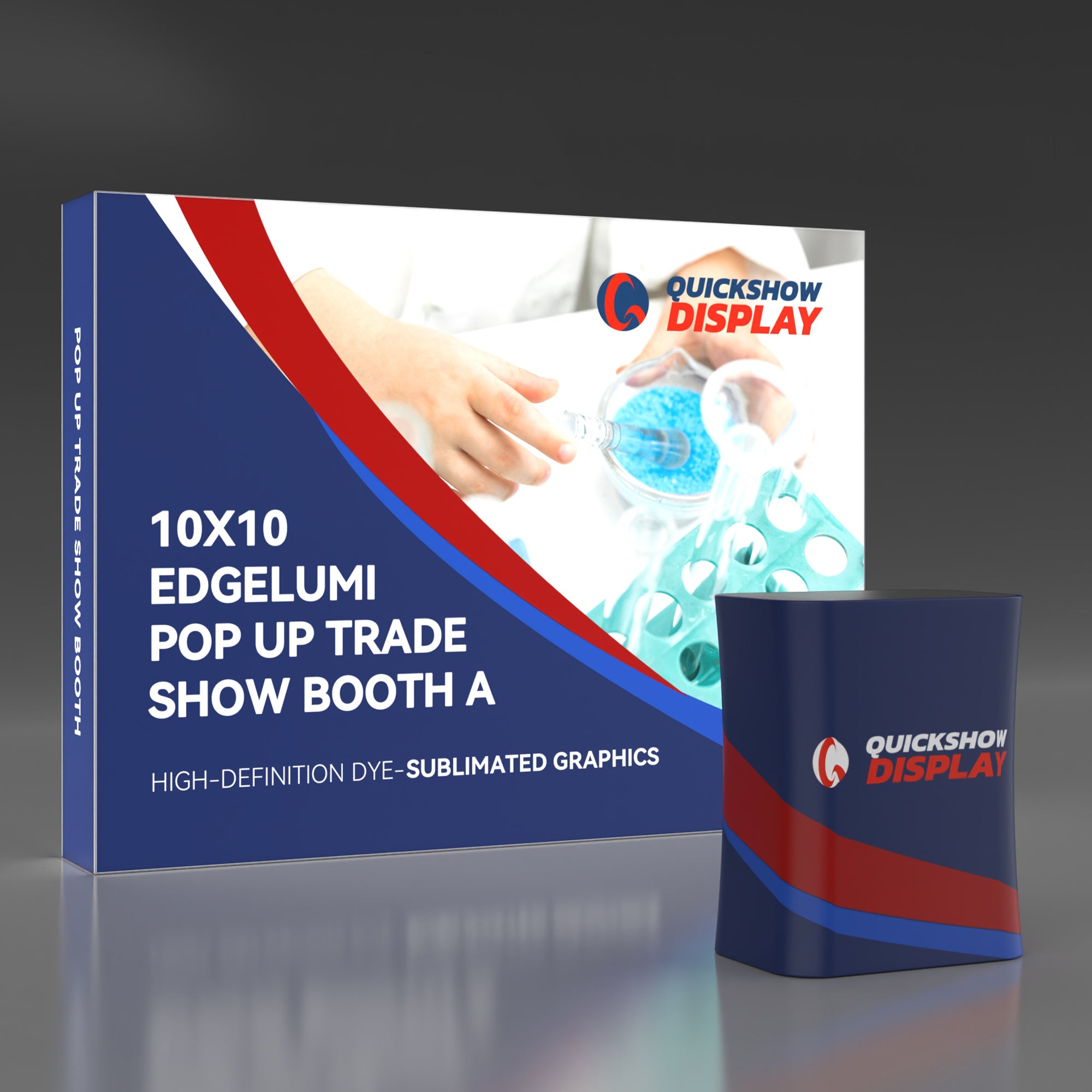 10x10 Pop up Backlit Trade Show Booth 06