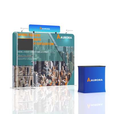 10x10 TenseFlex Media Trade Show Displays