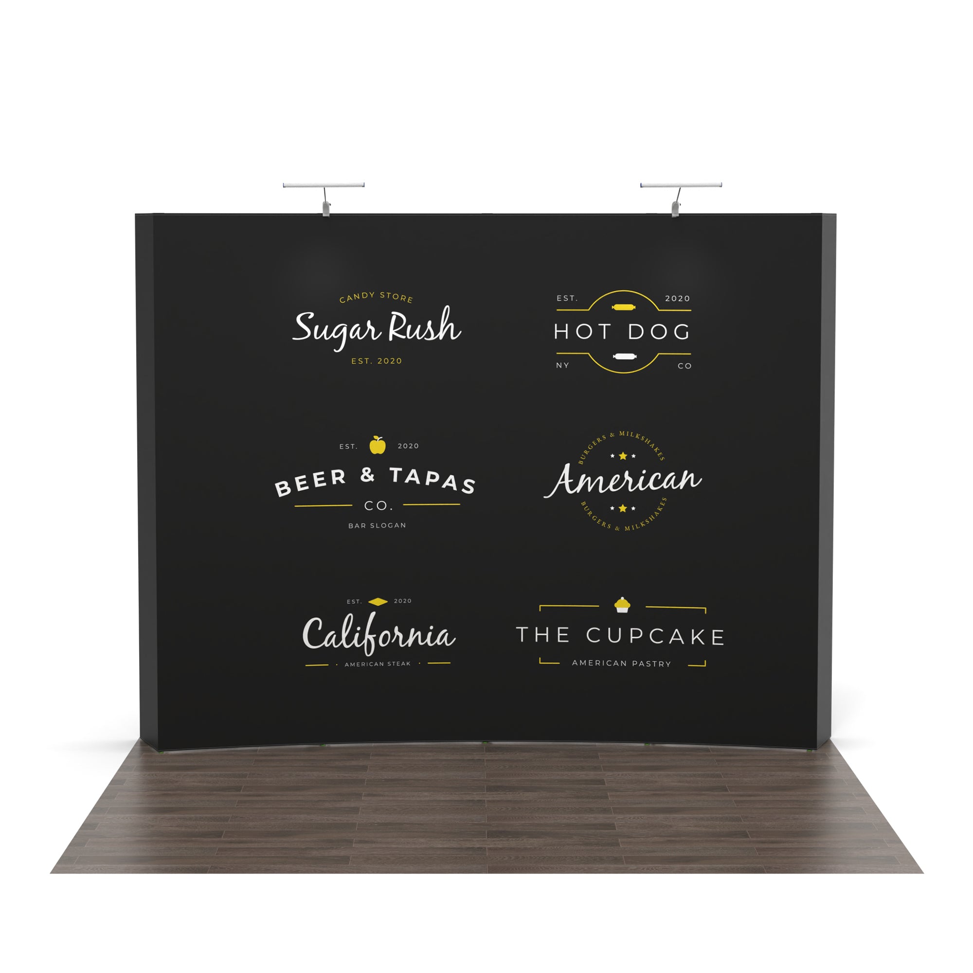 10ft Curved Pop up Display