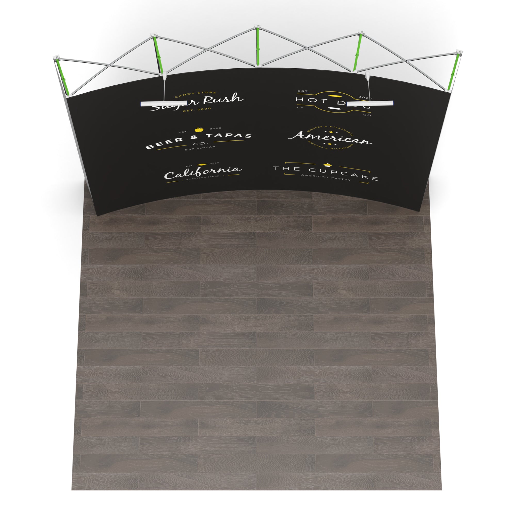 10ft Curved Pop up Display