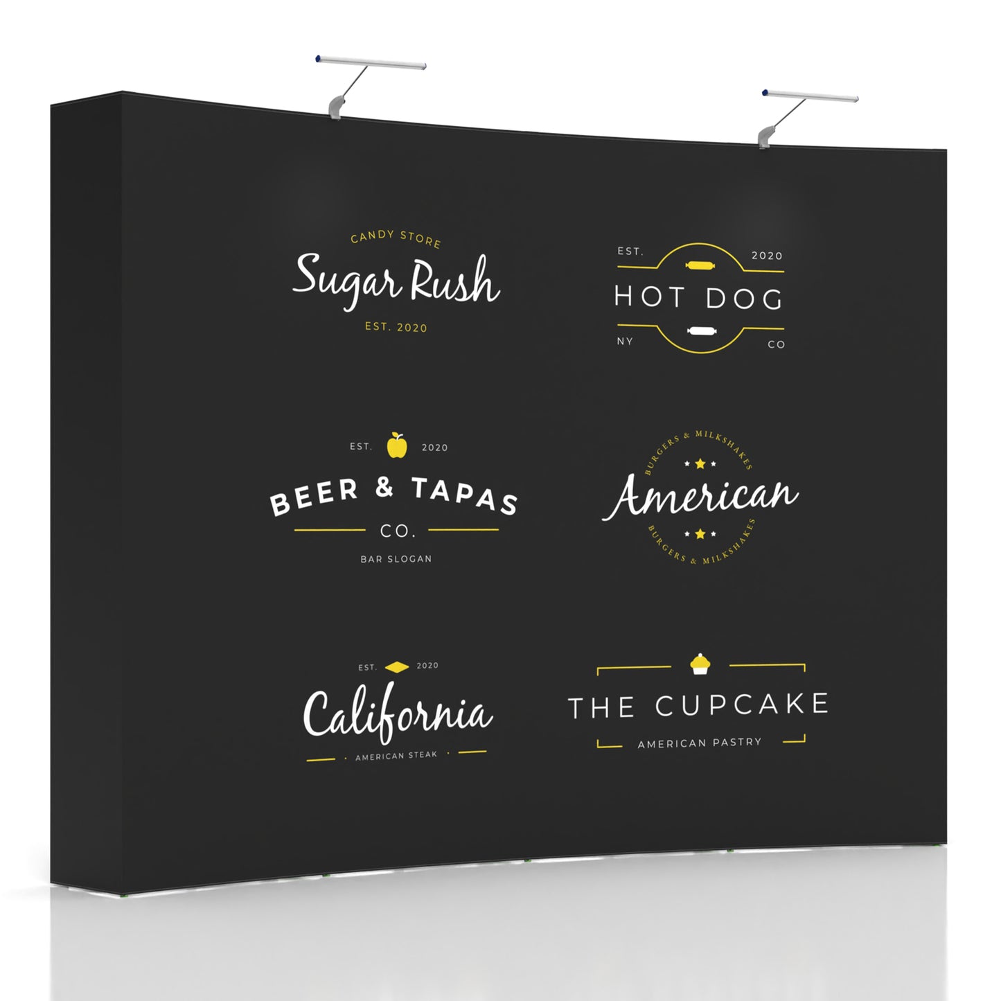10ft Curved Pop up Display