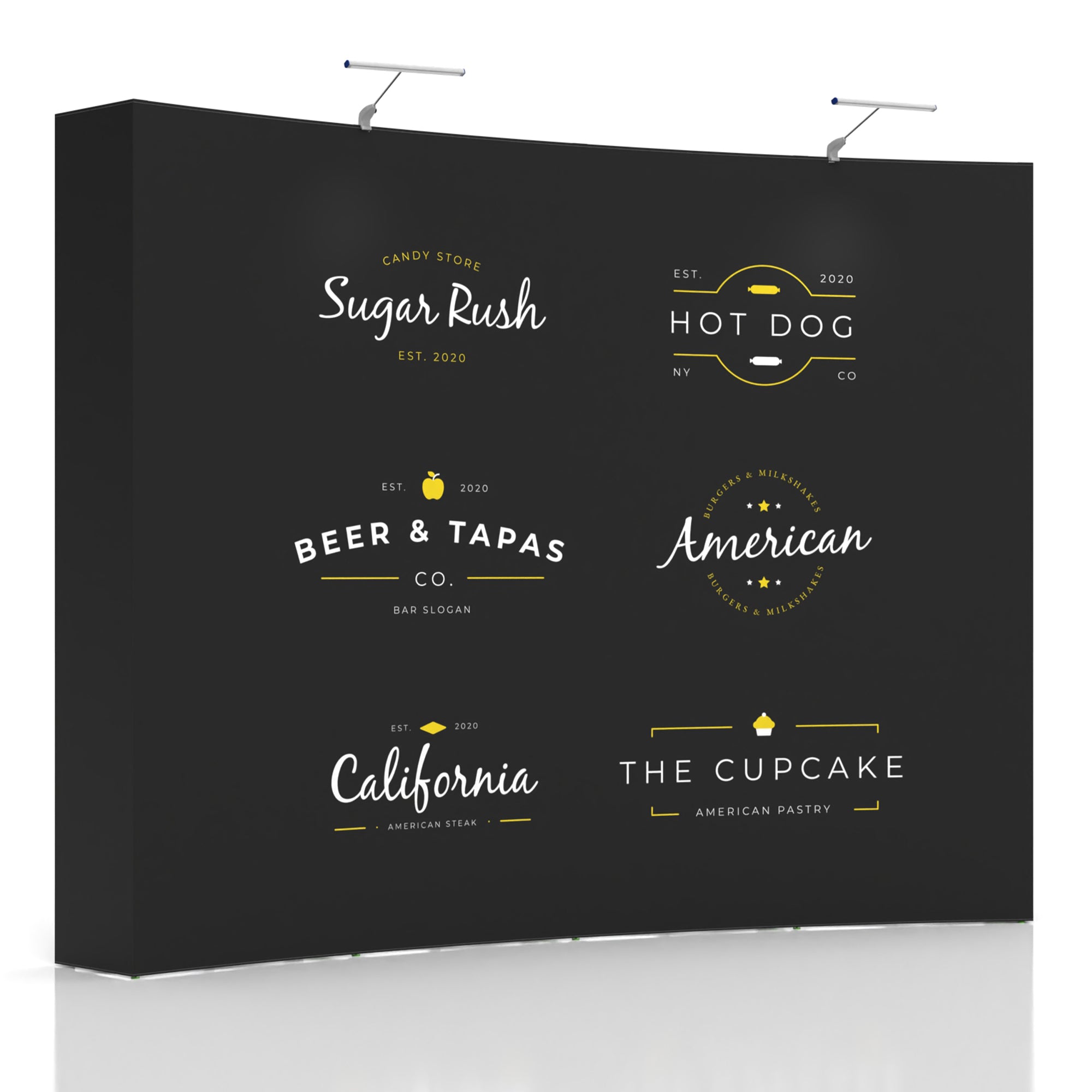 10ft Curved Pop up Display