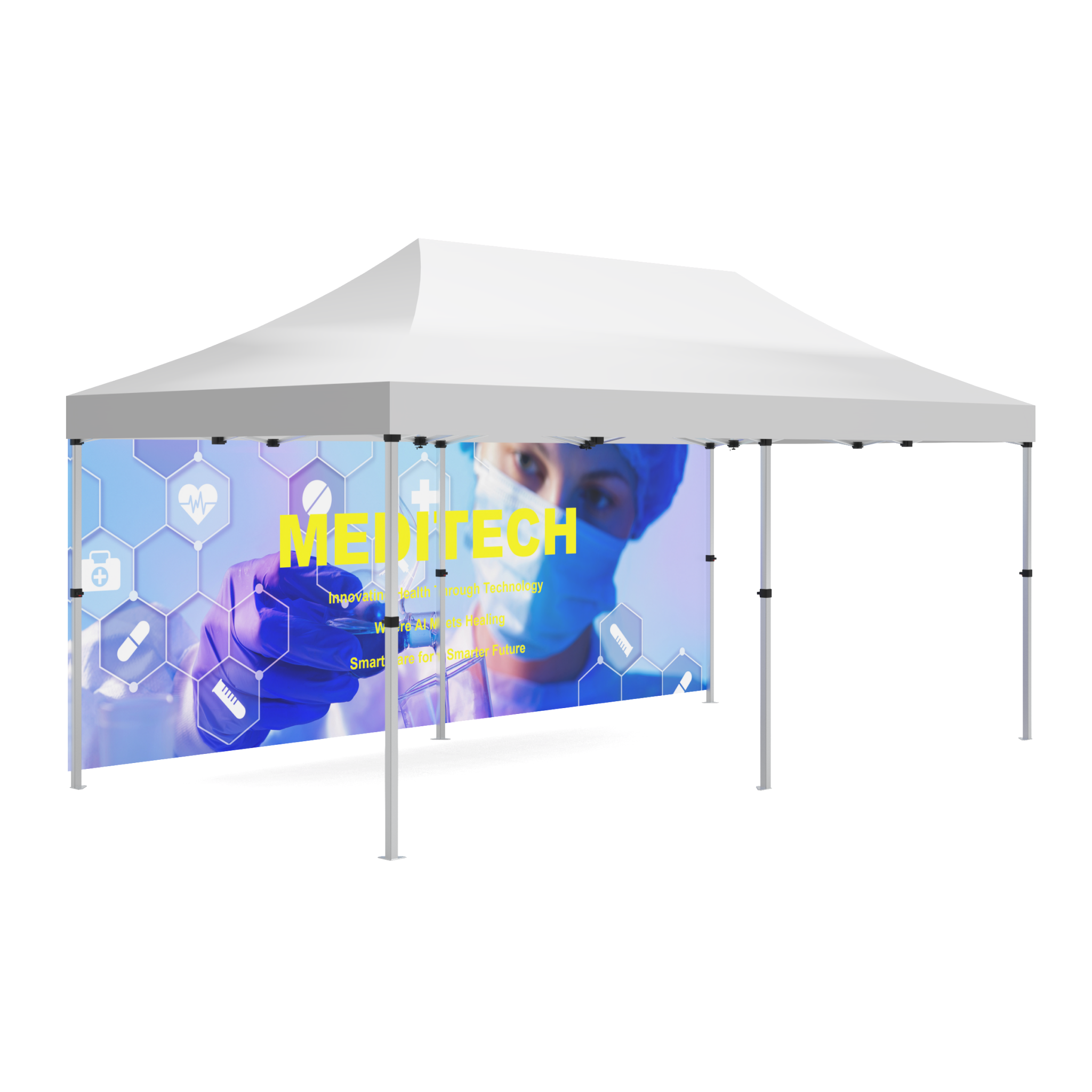 10x20 Custom Canopy Tent Full Sidewall