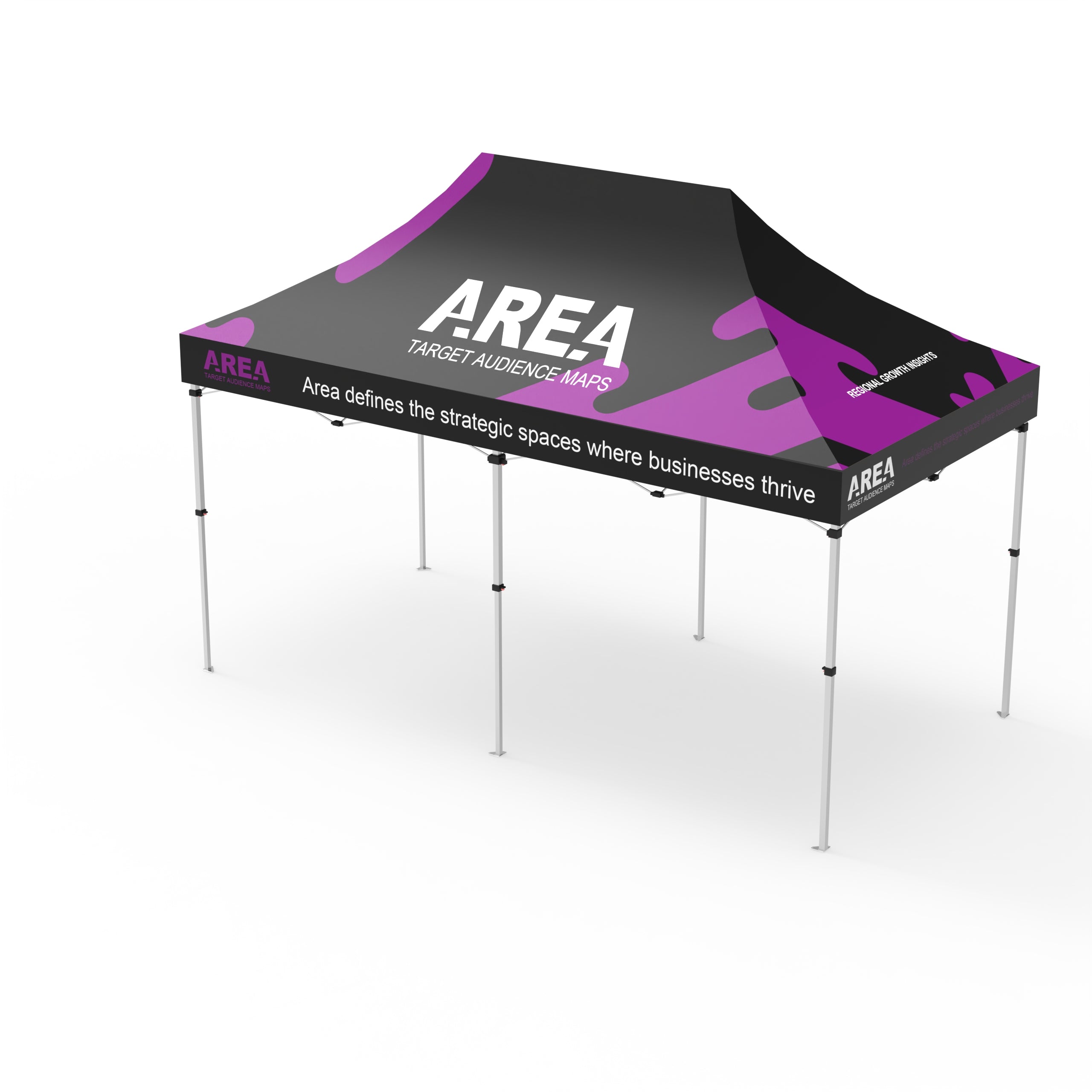 10x20 Custom Pop up Canopy Tent - QuickShowDisplay