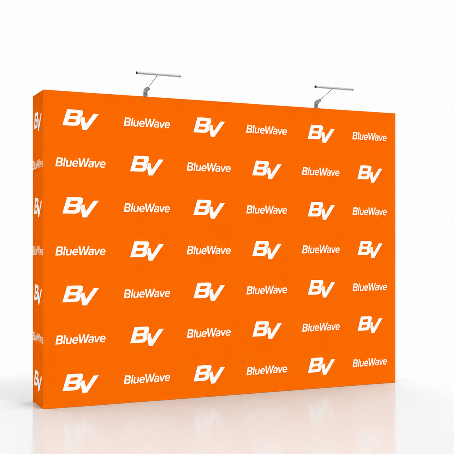 Custom 10ft Straight Pop-Up Display, Fast-Open Fabric Exhibit Backwall for 10x10 Booths & Indoor Events - QuickShowDisplay