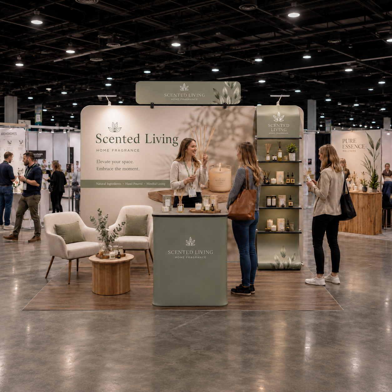 10x10 TenseFlex Flat Trade Show Booth - Max - QuickShowDisplay