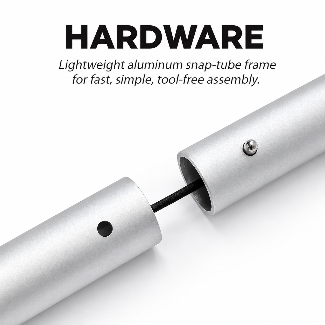 10x10 TenseLight™ Straight Trade Show Booth Display Wall - QuickShowDisplay