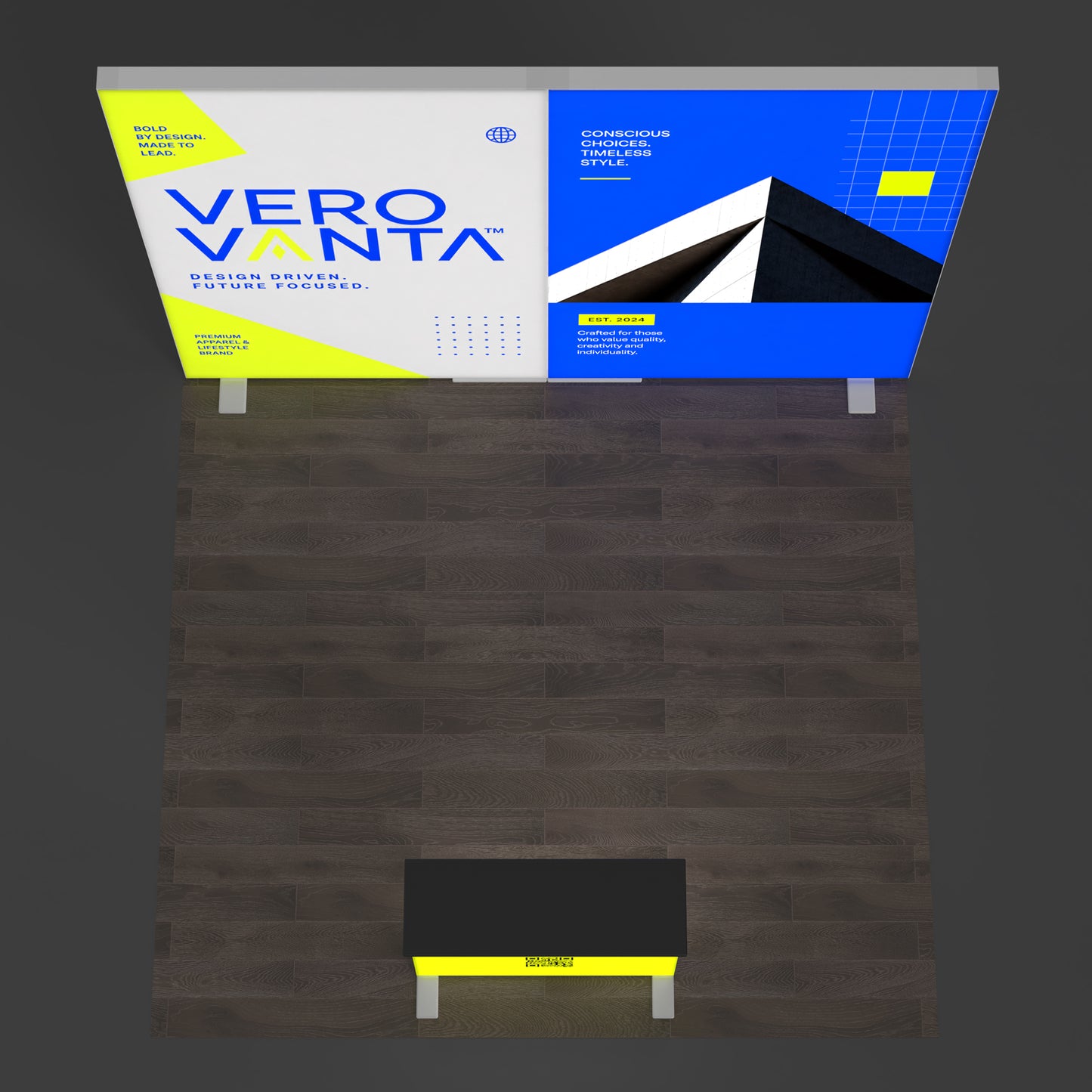 10x10 EdgeLumi™ Twin Backlit SEG Modular Booth Display - QuickShowDisplay