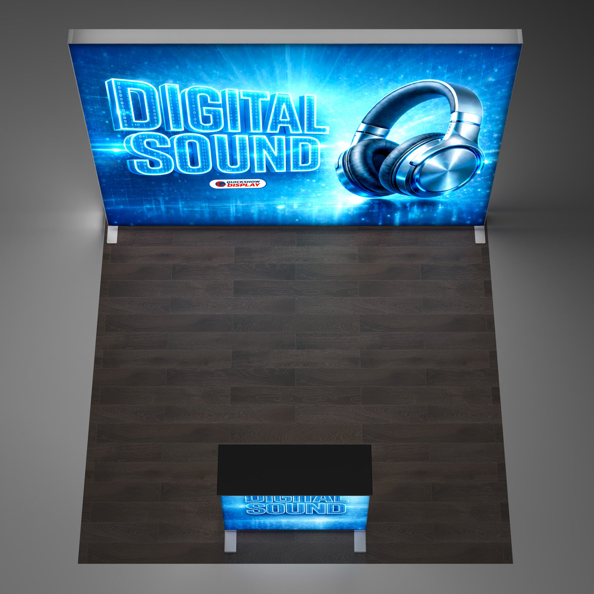 10x10 EdgeLumi Backlit Trade Show Booth - QuickShowDisplay