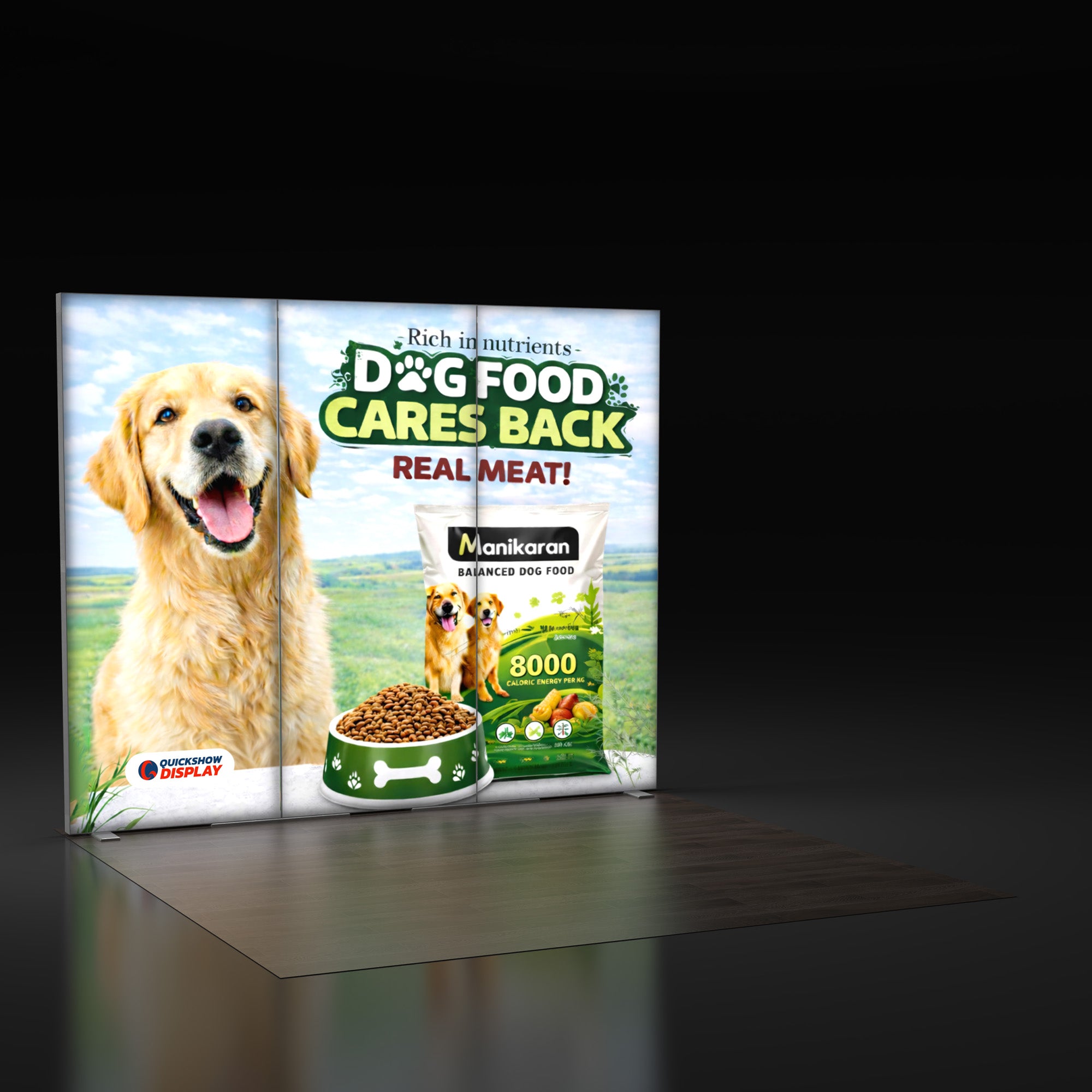 10ft EdgeLumi™ Collapsible Lightboxes Booth Kit - A - QuickShowDisplay