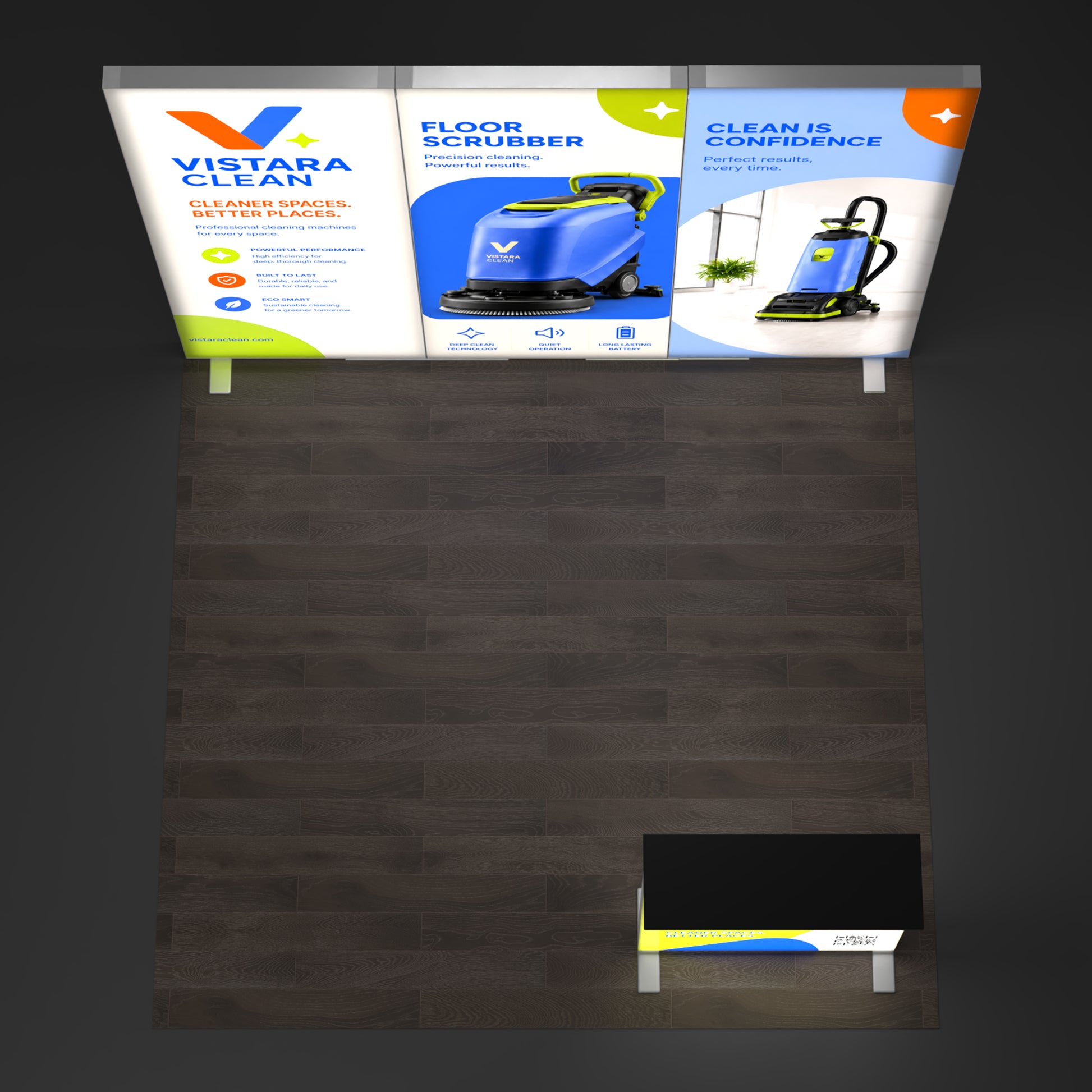 10ft EdgeLumi™ Collapsible Lightboxes Booth Kit - A - QuickShowDisplay