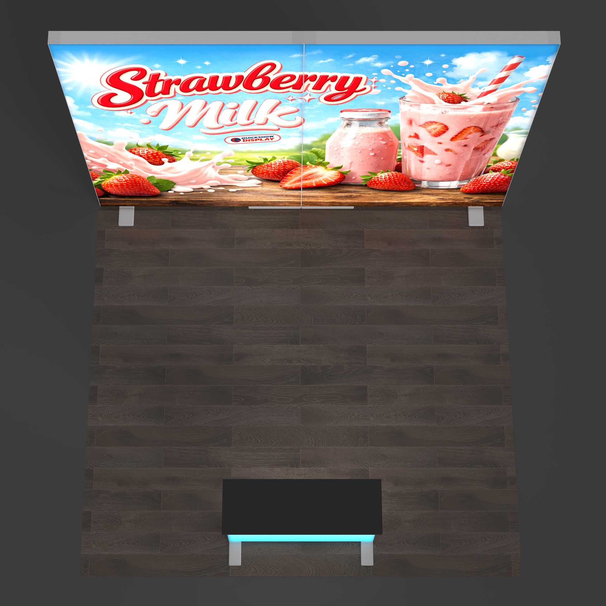 10x10 Collapsible Backlit Trade Show Booth 05 - QuickShowDisplay