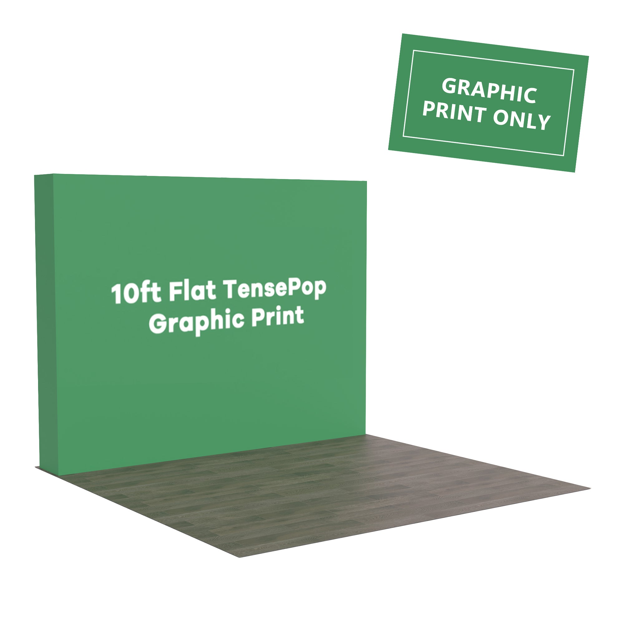 10ft Flat TensePop Graphic Print - QuickShowDisplay
