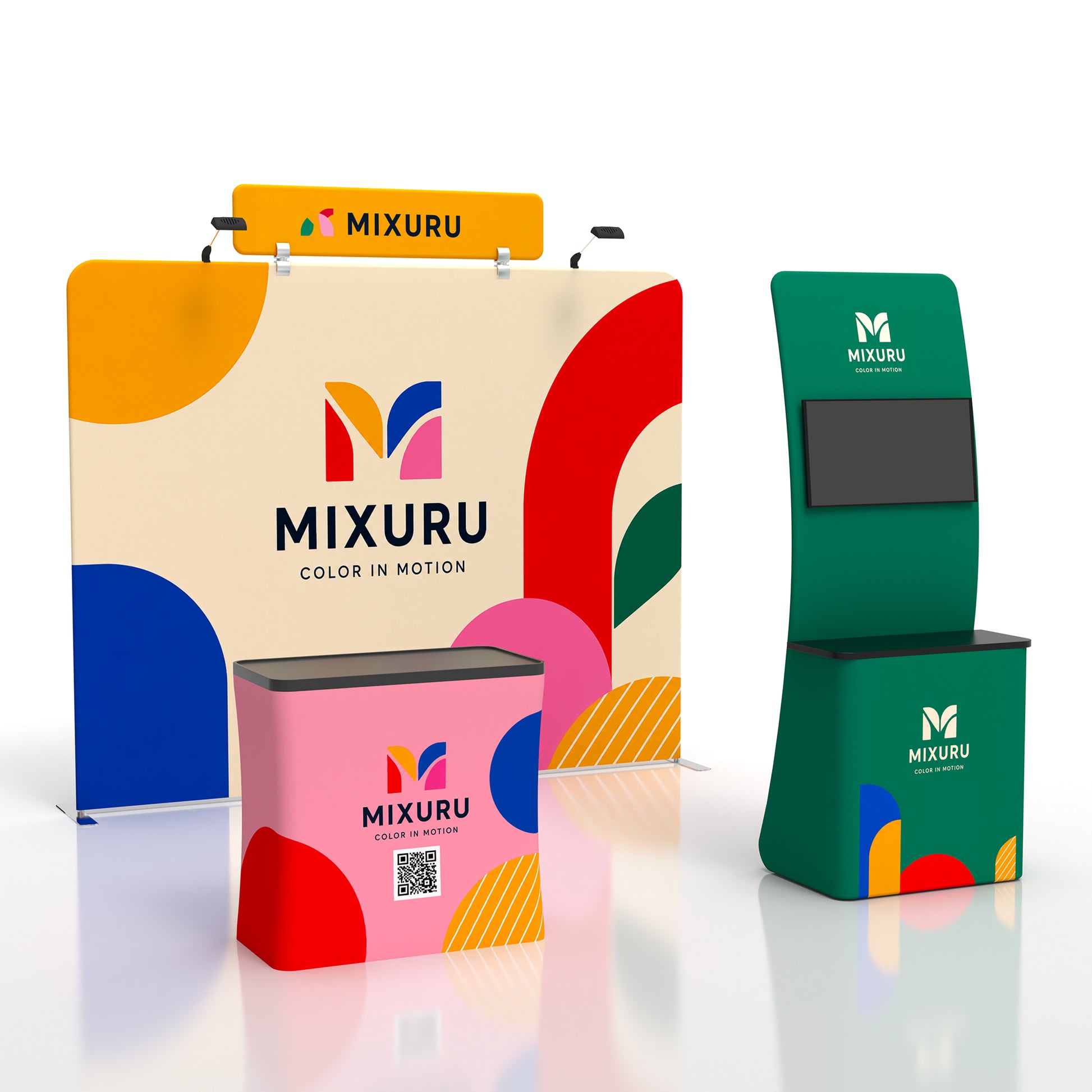 10x10 TenseFlex™ Modular Booth Display A - QuickShowDisplay