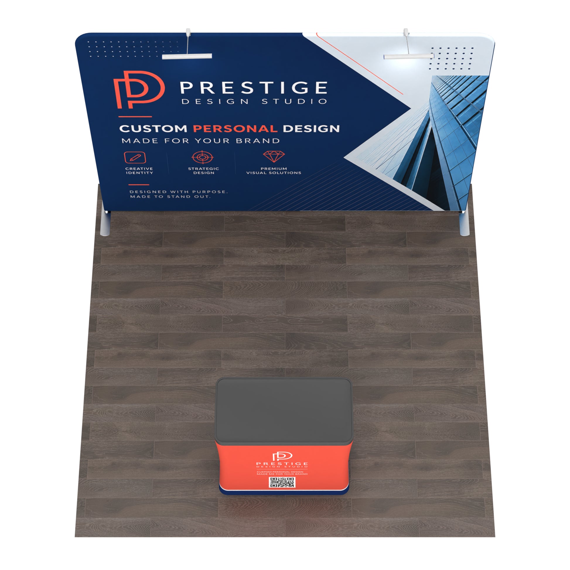 10x10 TenseFlex™ Straight Trade Show Booth Display - QuickShowDisplay