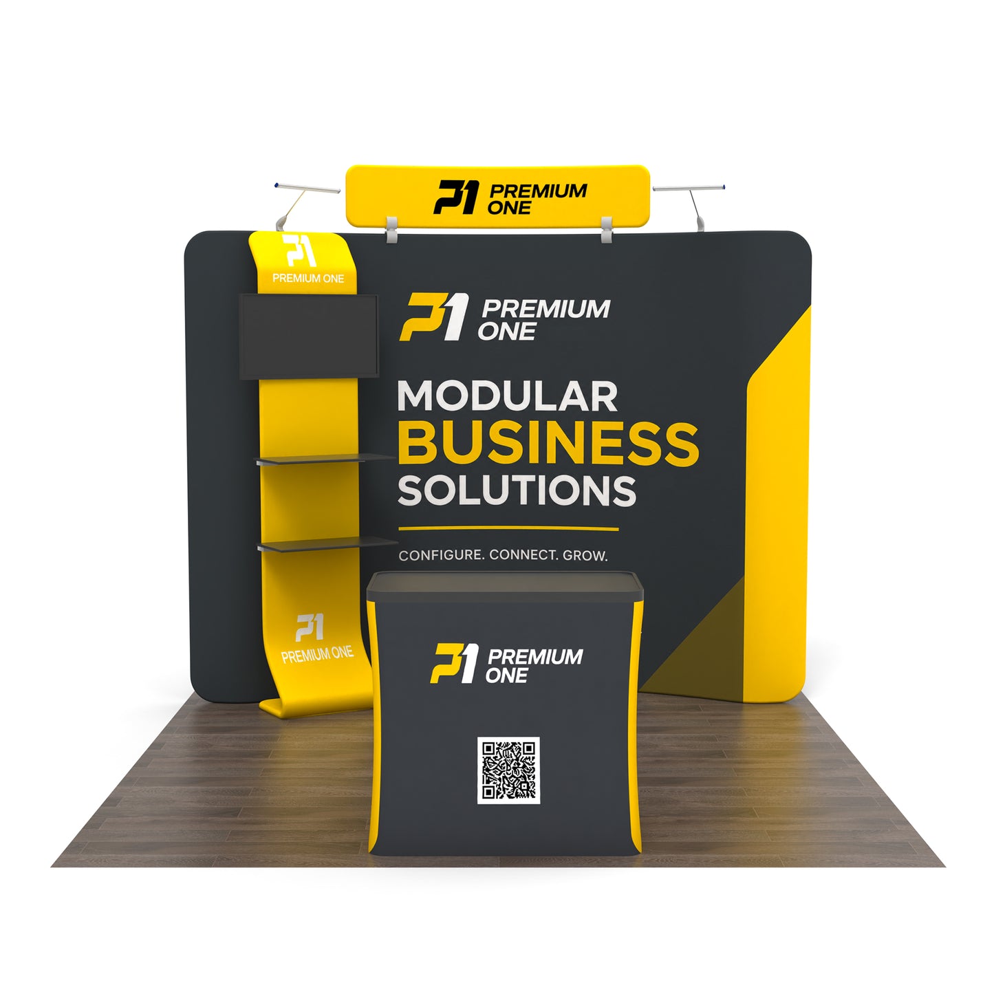 10x10 TenseFlex™ PRO Curved Booth Display - QuickShowDisplay