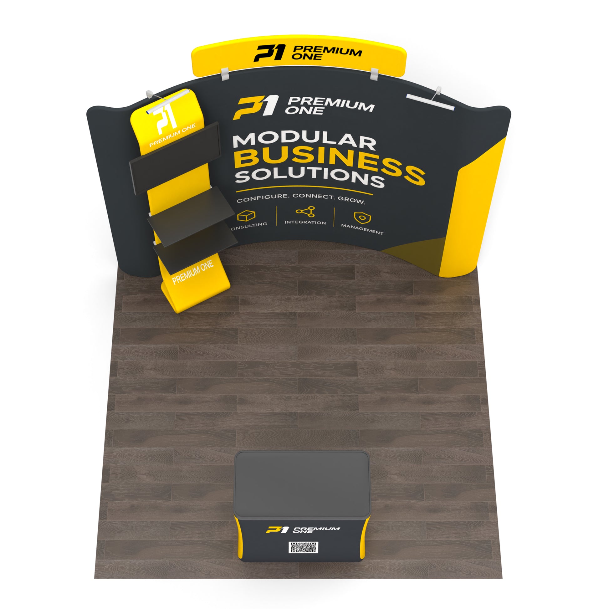 10x10 TenseFlex™ PRO Curved Booth Display - QuickShowDisplay